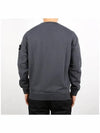 Brushed Cotton Fleece Garment Dyed Crewneck Sweatshirt Lead - STONE ISLAND - BALAAN 5