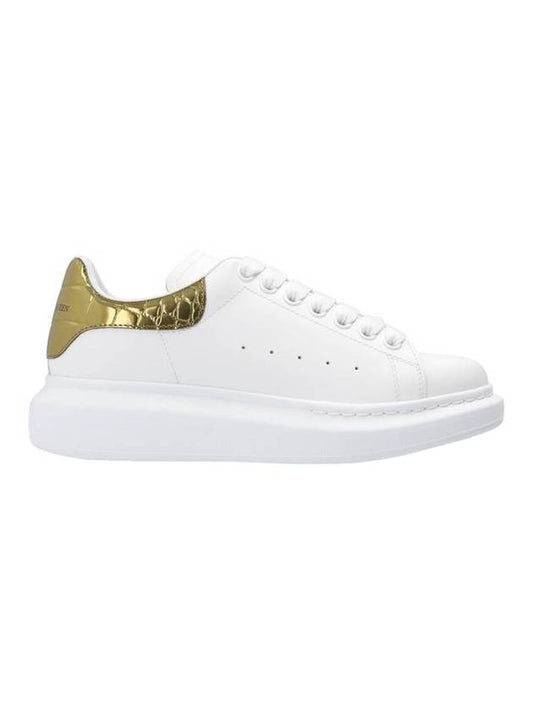 Women's Gold Tab Oversole Low Top Sneakers White - ALEXANDER MCQUEEN - BALAAN.