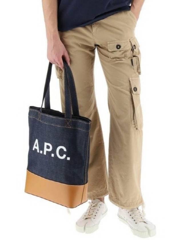 Logo Denim Axelle Tote Bag Navy - A.P.C. - BALAAN 2