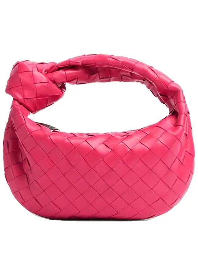 Jodie Intrecciato Small Tote Bag Pink - BOTTEGA VENETA - BALAAN 2