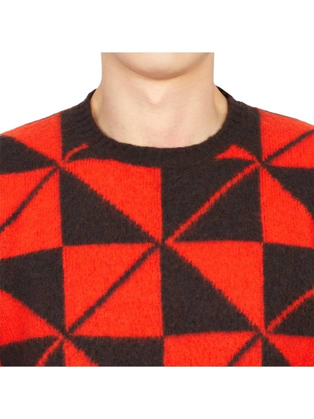 Crew Neck Lambswool Knit Top Red - DRUMOHR - BALAAN 7