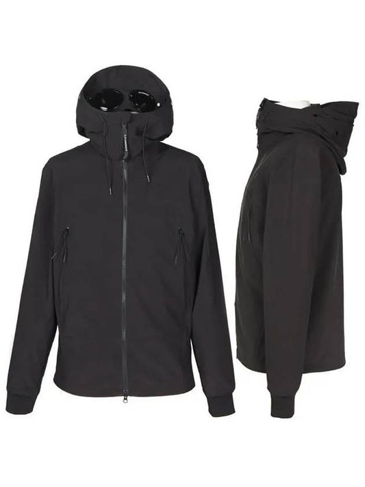 Men's Goggles Hooded Jacket Black - CP COMPANY - BALAAN 2