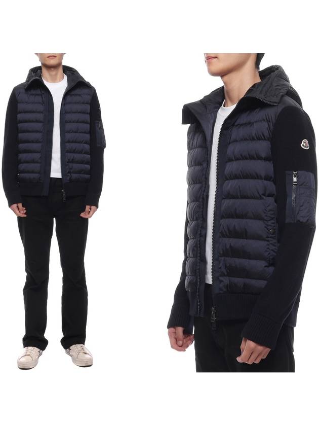 Moncler Knit Detail Padded Jacket - MONCLER - BALAAN 3