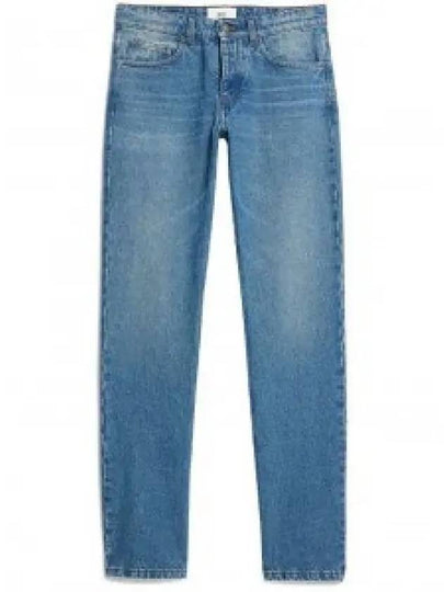 Tapered Fit Straight Jeans Blue - AMI - BALAAN 2