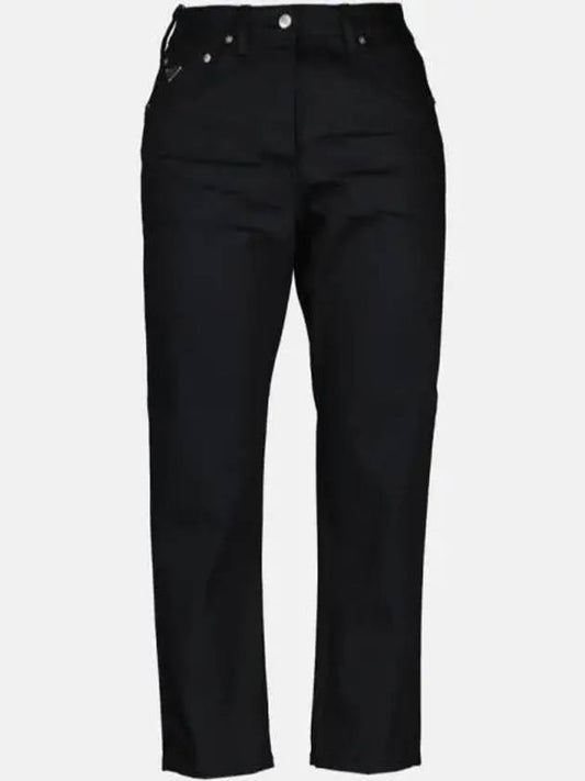 Stretch Denim 5 Pocket Jeans Black - PRADA - BALAAN 2