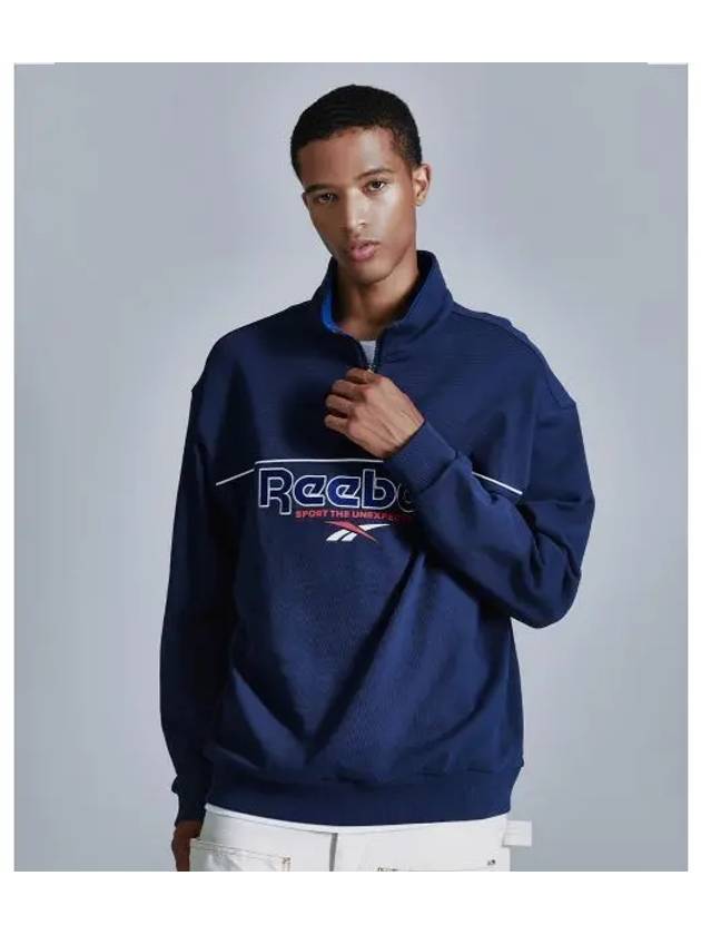 Vector half zip up navy - REEBOK - BALAAN 1