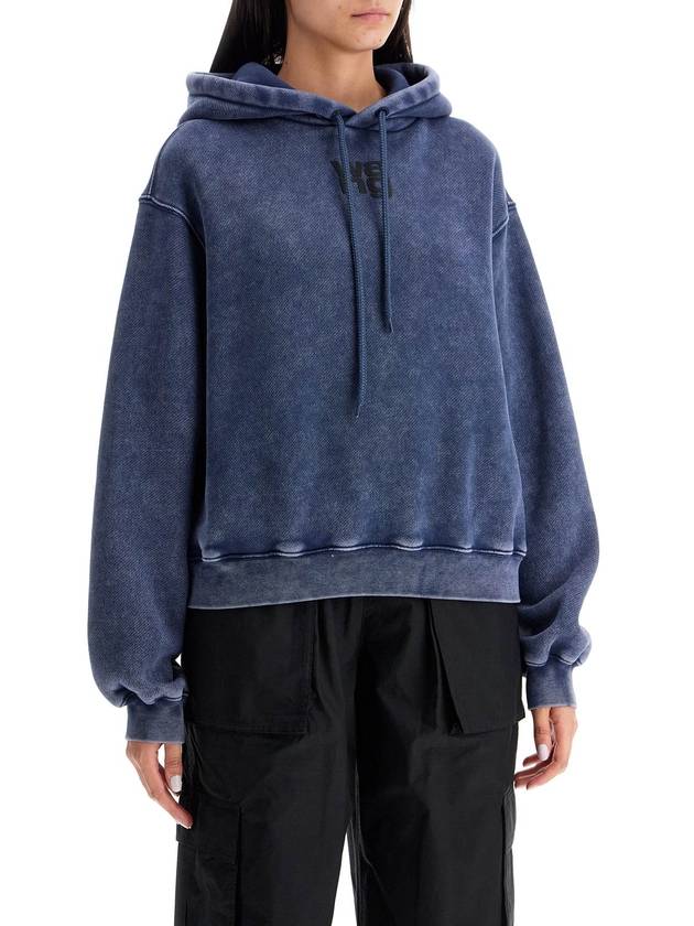 Logo Hooded Top Navy - ALEXANDER WANG - BALAAN 3