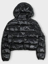 logo patch BAYARD short down hood padded jacket black 1A00083 5963V 999 - MONCLER - BALAAN 3