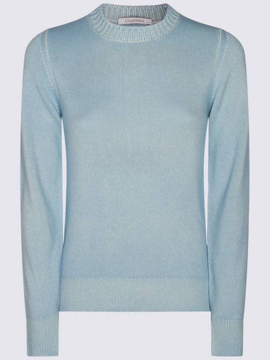 Cruciani Light Blue Wool Knitwear - CRUCIANI - BALAAN 1