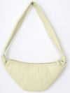 Medium Croissant Soft Grained Leather Crossbody Bag Dusty Yellow - LEMAIRE - BALAAN 4