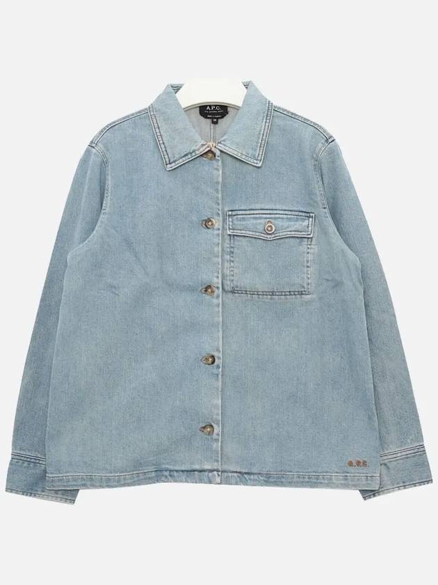 Women's Zenith Denim Jacket Light Blue - A.P.C. - BALAAN 4