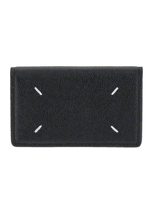 Stitch Card Wallet Black - MAISON MARGIELA - BALAAN 1