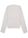 Red ADC Chain Stitch Heart Logo Knit Top Ivory - AMI - BALAAN 3