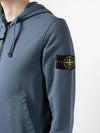 Waffen Patch Hooded Zip Up Dark Blue - STONE ISLAND - BALAAN 3