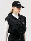 Golf Women s Hooded Zip Up Vest Black - HENRY STUART - BALAAN 2