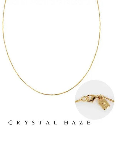 Box Chain 50Cm Necklace Gold - CRYSTAL HAZE - BALAAN 2