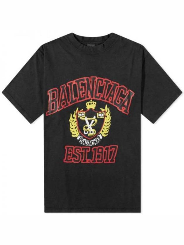 DIY College Medium Fit Short Sleeve T-Shirt Black - BALENCIAGA - BALAAN 2