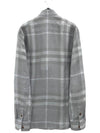 Check Long Sleeve Shirt Grey - BURBERRY - BALAAN.