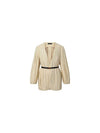 Draped Pinstripe Jacket Ecru - LOUIS VUITTON - BALAAN 1