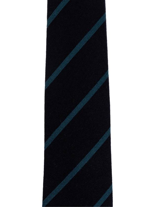 Paul Smith Tie With Striped Pattern, Men's, Navy Blue - PAUL SMITH - BALAAN 3