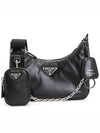 Re-Edition 2005 Padded Nappa Leather Shoulder Bag Black - PRADA - BALAAN 2