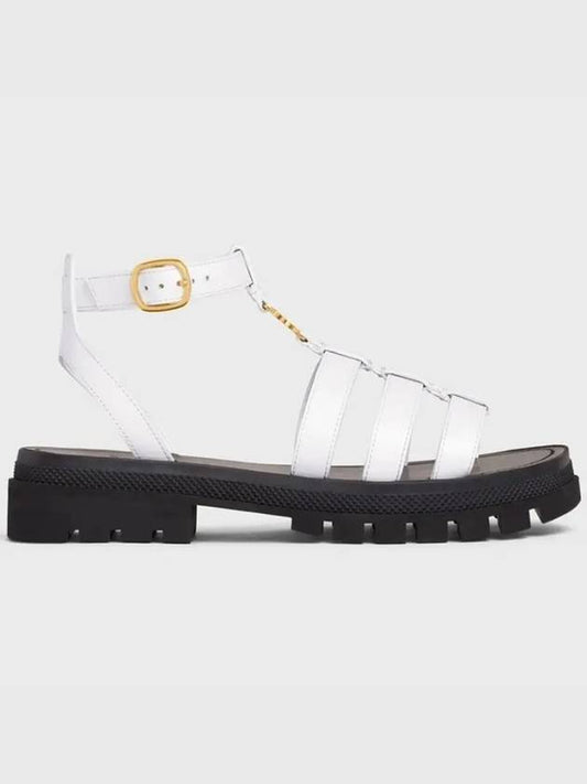 Cl?a Triomphe Gladiator Chunky Sandals White - CELINE - BALAAN.