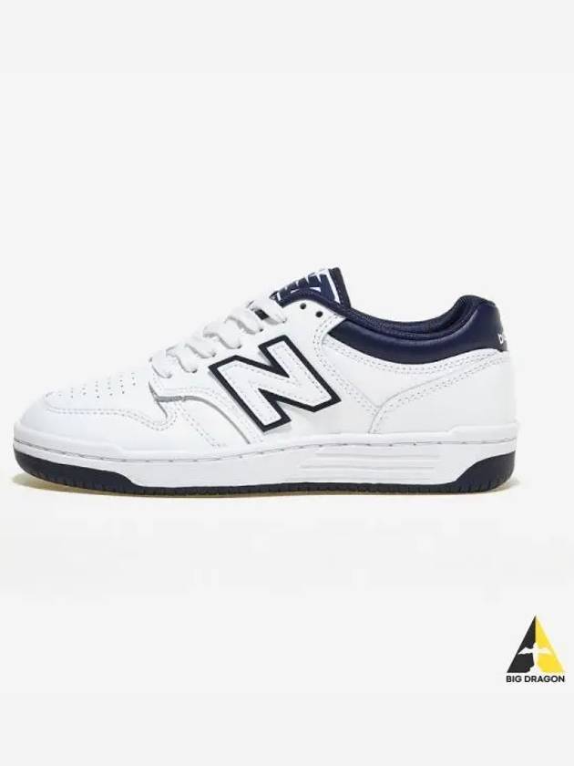 480 Low Top Sneakers White Navy - NEW BALANCE - BALAAN 2