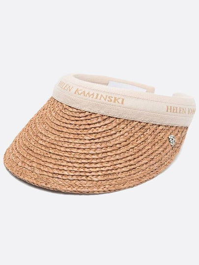 Marina Visor Hat Nougat Natural Logo - HELEN KAMINSKI - BALAAN 2