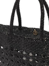 Cannage Kanpur Basket Tote Bag Black - DRAGON DIFFUSION - BALAAN 7