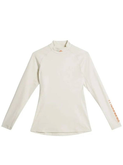 Asa Logo Print Long Sleeve T-Shirt Almond Milk - J.LINDEBERG - BALAAN 2