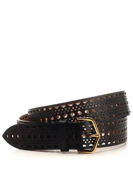 Neo Vienne Leather Belt Black - ALAIA - BALAAN 2