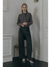 Double Tuck Wide Belt Slacks CHARCOAL - ILROZE - BALAAN 7