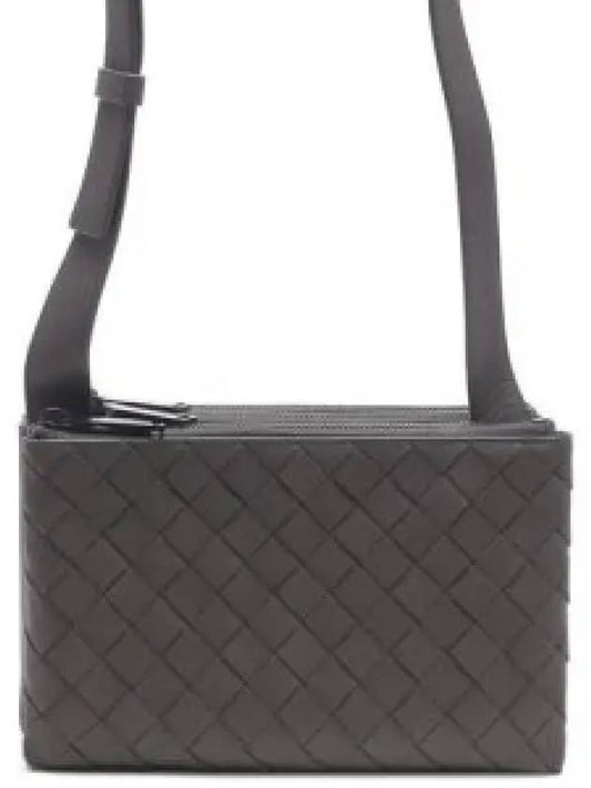 Triple Zipper Cross Bag Grey - BOTTEGA VENETA - BALAAN 2