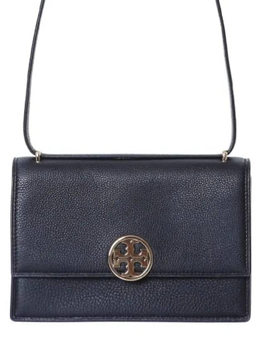 MILLER gold logo pebbled shoulder bag 154703 001 - TORY BURCH - BALAAN 2