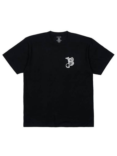 Sketch Logo Short Sleeve T-Shirt Black - BLACKBLOND - BALAAN 1