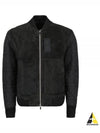 Men's Zipper Varsity Calfskin Bomber Jacket Black - DIOR - BALAAN 2