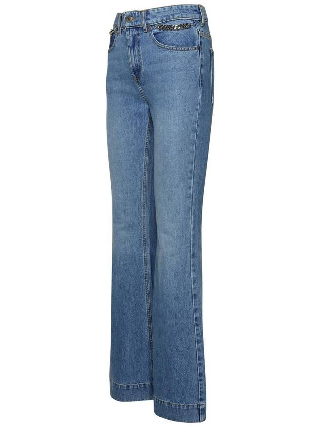 Denim Straight Pants 6D0181 3SPH564599 Blue - STELLA MCCARTNEY - BALAAN 3