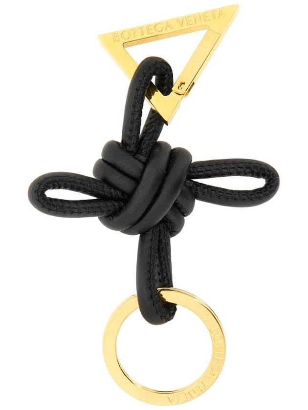 Triangle Nappa Key Holder Black - BOTTEGA VENETA - BALAAN 3