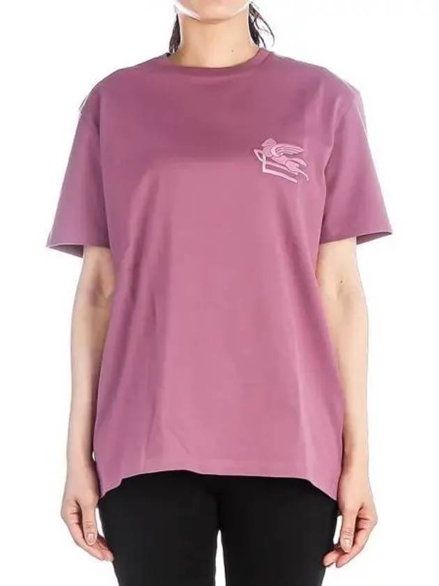 Pegasus Logo Cotton Short Sleeve T-Shirt Pink - ETRO - BALAAN 2