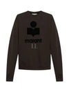 Mikoy Big Logo Cotton Sweatshirt Faded Black - ISABEL MARANT - BALAAN 2