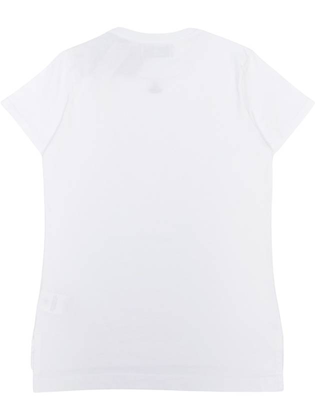 Embroided ORB Peru Short Sleeve T-Shirt White - VIVIENNE WESTWOOD - BALAAN 3