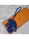 GEEGEE SAVANNAH Gigi Savannah bag charm key ring blue H083358CAAD - HERMES - BALAAN 7