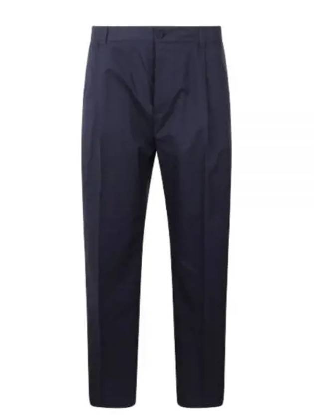 Cotton Silk Slacks Navy - DIOR - BALAAN 2