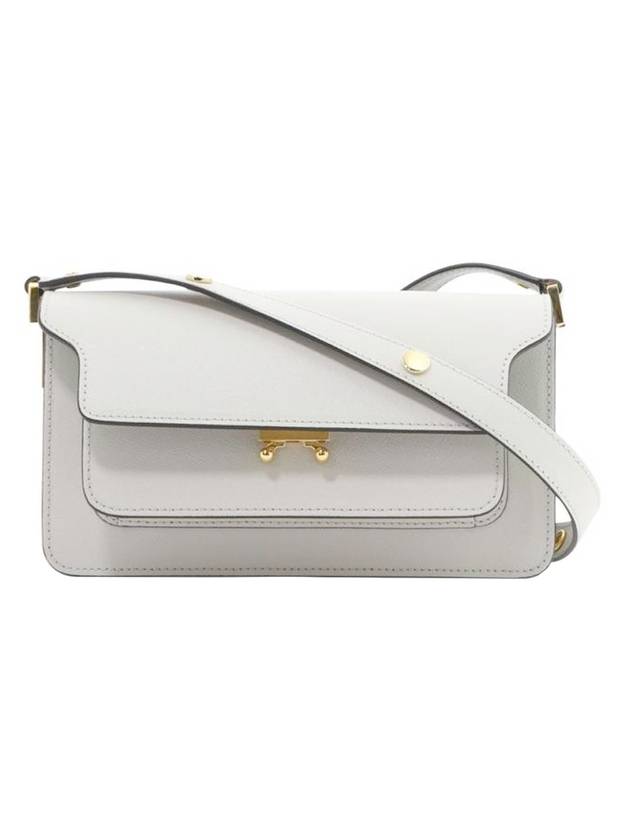 Trunk East West Shoulder Bag Light Grey - MARNI - BALAAN 1