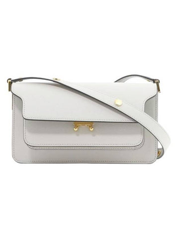 Trunk East West Shoulder Bag Light Grey - MARNI - BALAAN 1