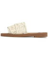 Women's Lace Strap Woody Slippers Ivory Brown - CHLOE - BALAAN 3