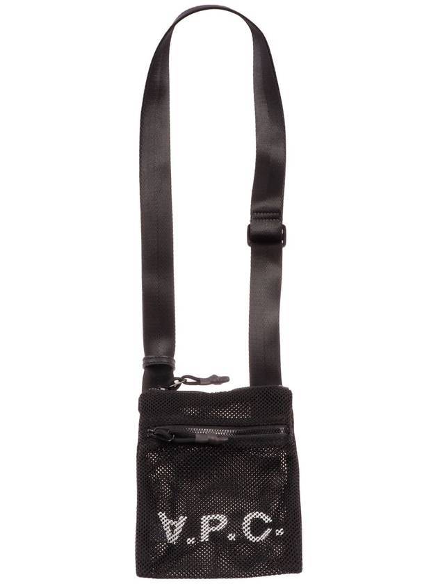 VPC Logo Mesh Cross Bag Black - A.P.C. - BALAAN 1