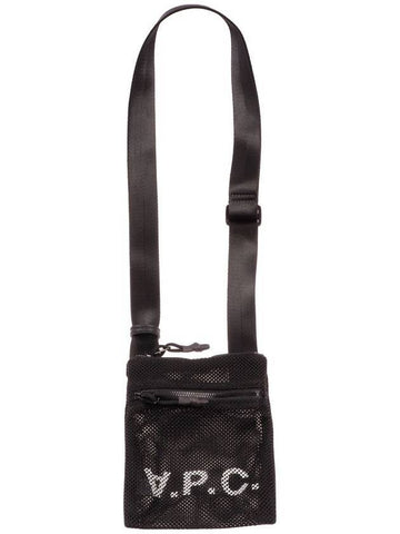 VPC Logo Mesh Cross Bag Black - A.P.C. - BALAAN 1