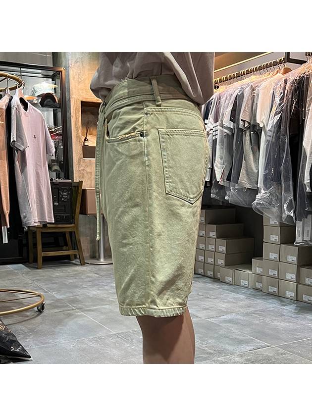 loose fit denim shorts short pants pale yellow blue BE0128 BWL - ACNE STUDIOS - BALAAN 4