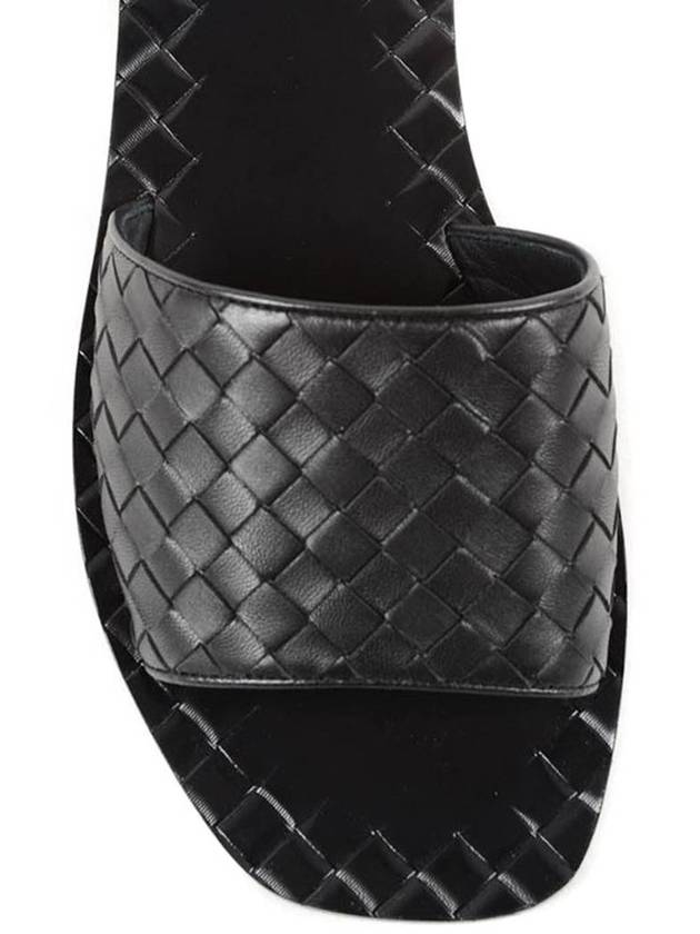 Intrecciato Slippers Black - BOTTEGA VENETA - BALAAN 5